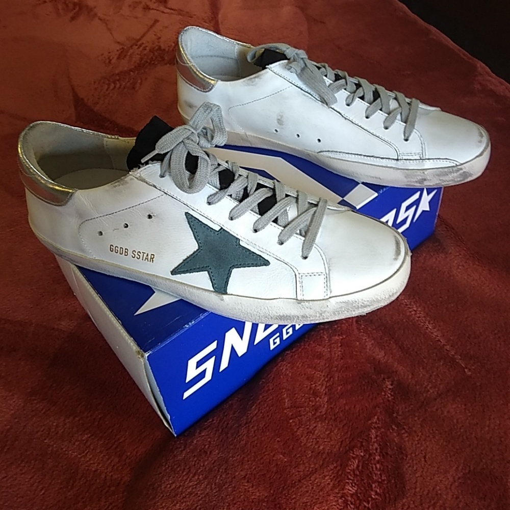 Golden Goose Deluxe low top leather sneakers sz 44